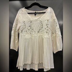 Deletta Cream Lace Blouse